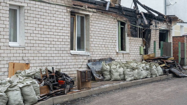 Professional Fire Damage Restoration technician working in Addison, TX